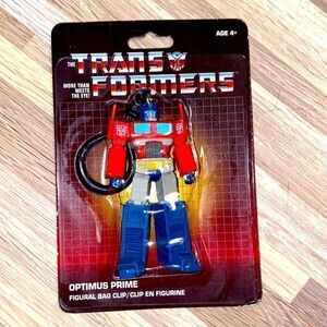 Vintage retro trans formers Optimus prime bag clip backpack clip transformer nwt